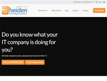 Tablet Screenshot of heidentechnology.com
